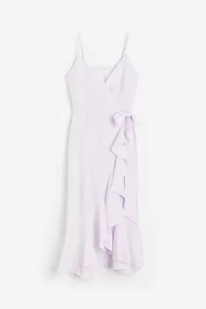 H&M Flounce-trimmed wrap dress