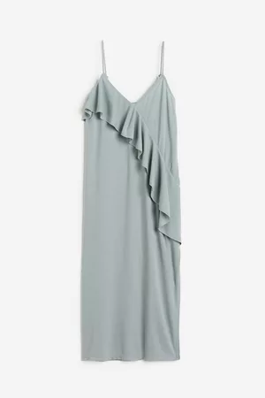 H&M Flounce-detail slip dress