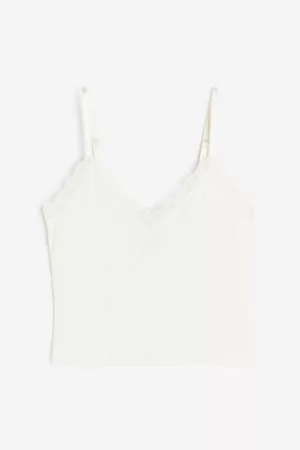 H&M Women Sexy Tops & bf tops - Lace-trimmed strappy top
