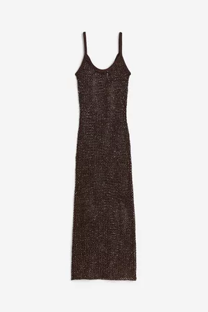 H&M Women Sleeveless Dresses - Crochet-look dress