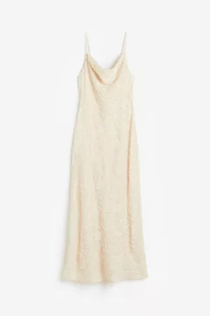 H&M Women Casual Dresses - Textured-weave slip dress