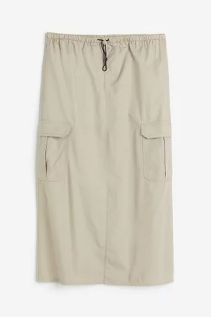 H&M Women Cargo Skirts - Parachute cotton skirt