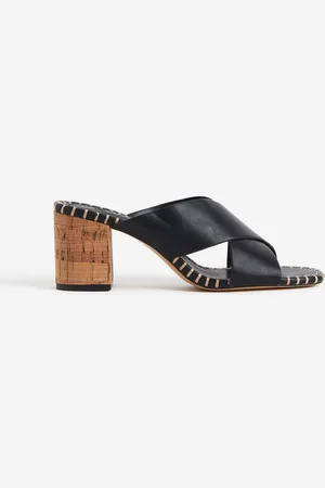 Emilee Brown Crocodile Leather High Heel Sandals