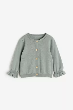 Organic Baby and Kids Clara Pointelle Button Down Cardigan