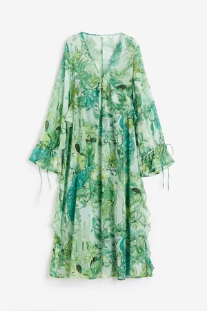 H&M Long flounced dress
