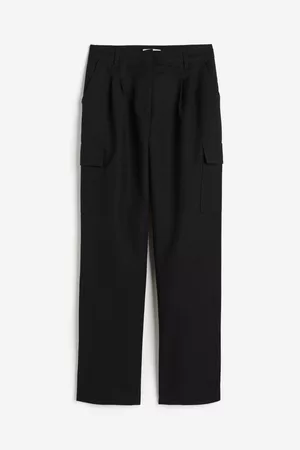 Anklelength trousers  Black  Ladies  HM IN