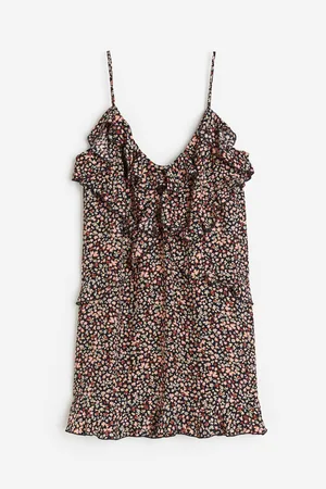 H&M Flounce-detail mini dress