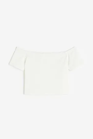 H&M Ribbed off-the-shoulder top