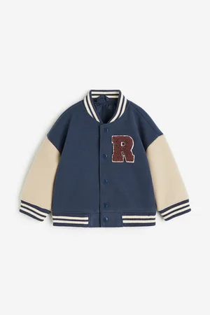 CORAZON VARSITY JACKET BLUE/CREAM | Bodega