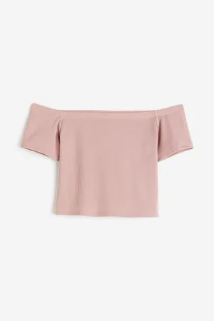 H&M Ribbed off-the-shoulder top