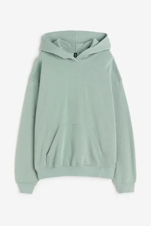 Layered Cotton Terry Hoodie in Green - Dion Lee