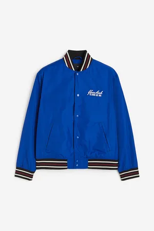 HUGO - Regular-fit varsity jacket with velvet badges