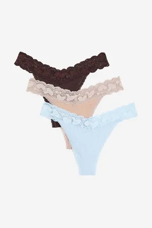 H&M 3-pack cotton thong briefs