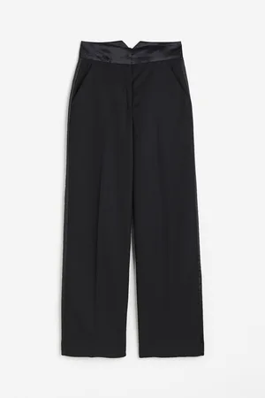 Twill Wide Leg Trousers – K MOMO