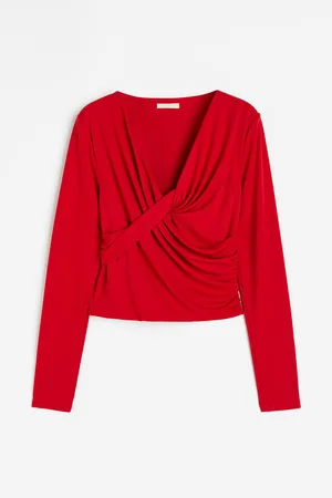 H&M Twist-detail jersey top