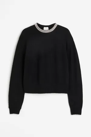 H&M Rhinestone-embellished jumper