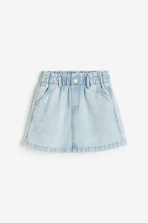 Buy Tales & Stories Girl Denim Solid A- line skirt - Blue Online at Low  Prices in India - Paytmmall.com