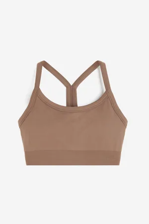 The latest collection of beige sport bras for women