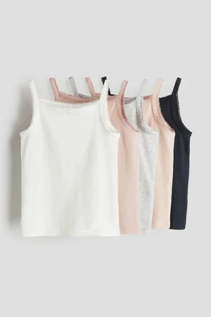 H&M 2-pack Lace-trimmed Pajama Tank Tops