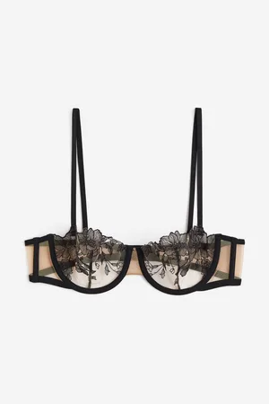 Non-padded underwired jersey bra