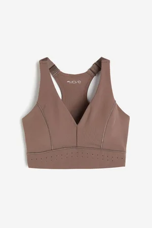 The latest collection of beige sport bras for women