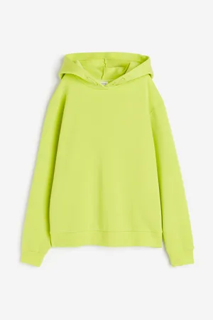 DryMove™ Cropped zip-through sports hoodie - Neon green - Ladies