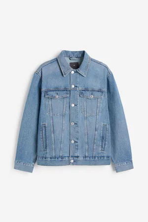 H and m shop denim jacket mens