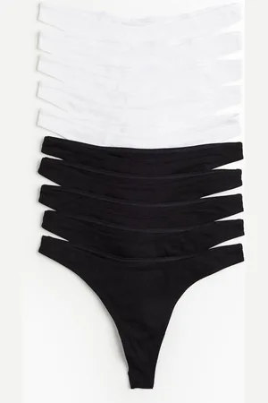 3-pack DryMove™ Sports Thong Briefs - Black - Ladies