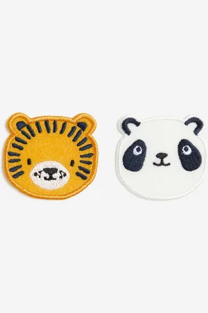 H&M 2-pack animal-shaped repair patches