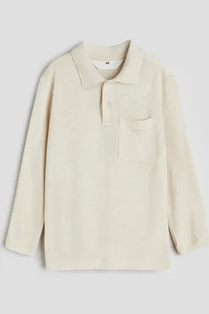 H&M Long-sleeved jersey polo shirt