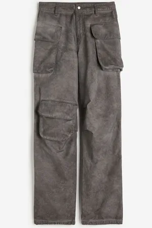 H&M Distressed-look cargo trousers