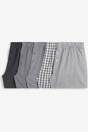 5-pack Short Boxer Shorts - Gray/black - Men