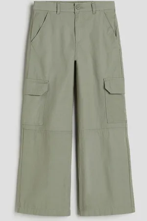 Cargo Trousers & Pants in the color white for Girls on sale