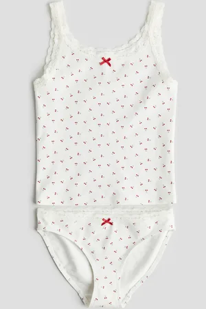 H&M Cotton jersey vest top and briefs
