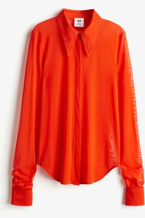 H&M Fitted mesh shirt