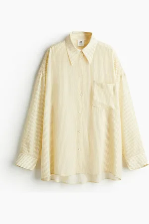 H&M Oversized silk-blend shirt