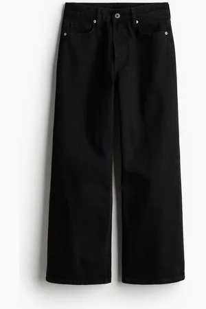 H&M Wide High Cropped Jeans