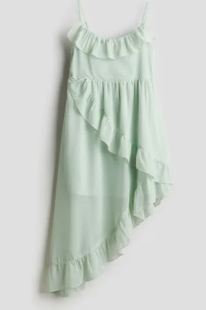 H&M Flounce-trimmed asymmetric dress