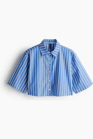 H&M Cropped cotton shirt