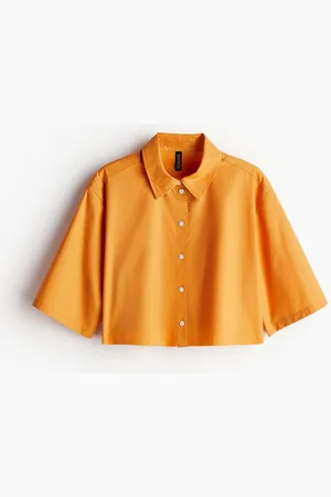 H&M Cropped cotton shirt