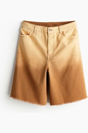 H&M Frayed-edge Bermuda shorts