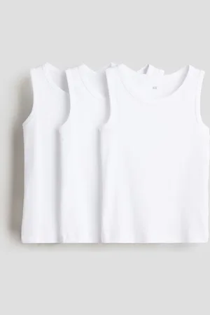 H&M 3-pack cotton vest tops
