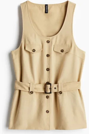 H&M Belted waistcoat