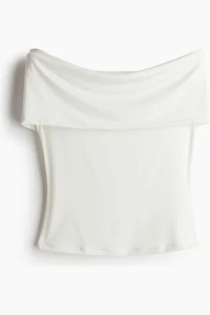 H&M Off-the-shoulder jersey top