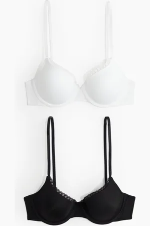 H&M 2-pack padded underwired microfibre bras
