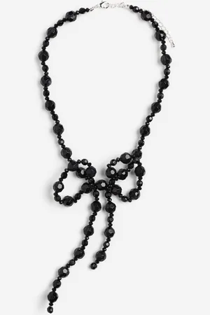 H&M Bow-detail beaded necklace