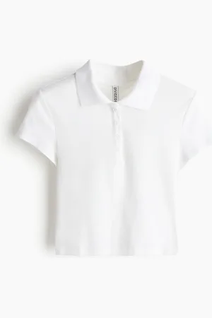 H&M Ribbed polo shirt