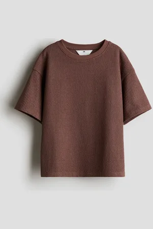 H&M Textured-knit T-shirt