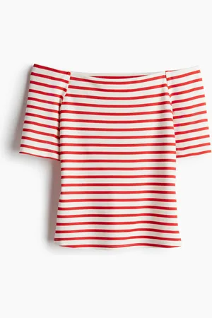 H&M Off-the-shoulder jersey top