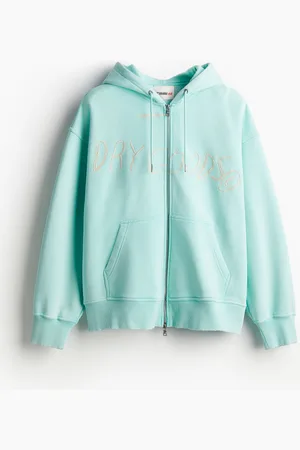 H&M Oversized Fit Cotton zip-through hoodie